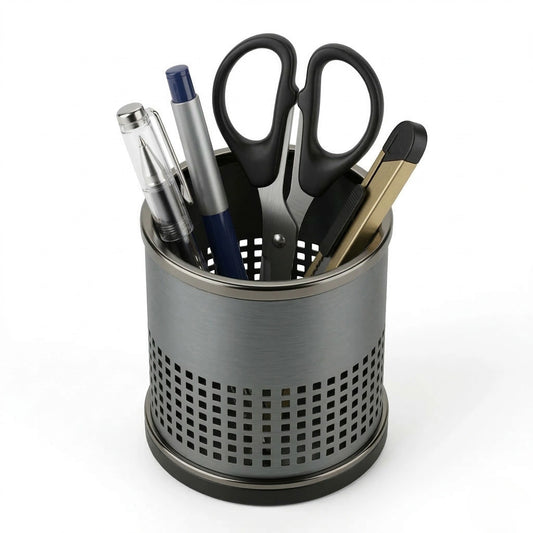 Colria Metal Mesh Pen Holder Cup