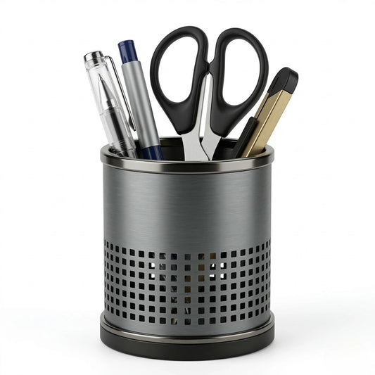 Colria Metal Mesh Pen Holder Cup